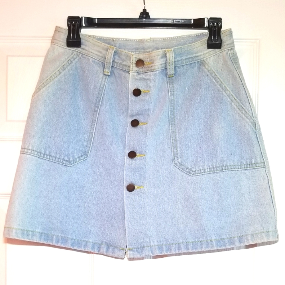 Medium Light Blue Jean Skirt